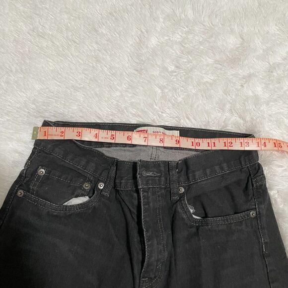Levi's 505 Regular Fit Jeans in Black Size 18 Regular - Picture 7 of 11